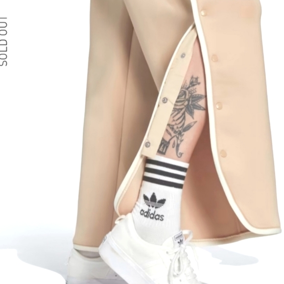 ADIDAS Spacer Magic Beige HM1616 OFFICIAL Snap Up High Waist Polar Fleece NWT S - Picture 4 of 16